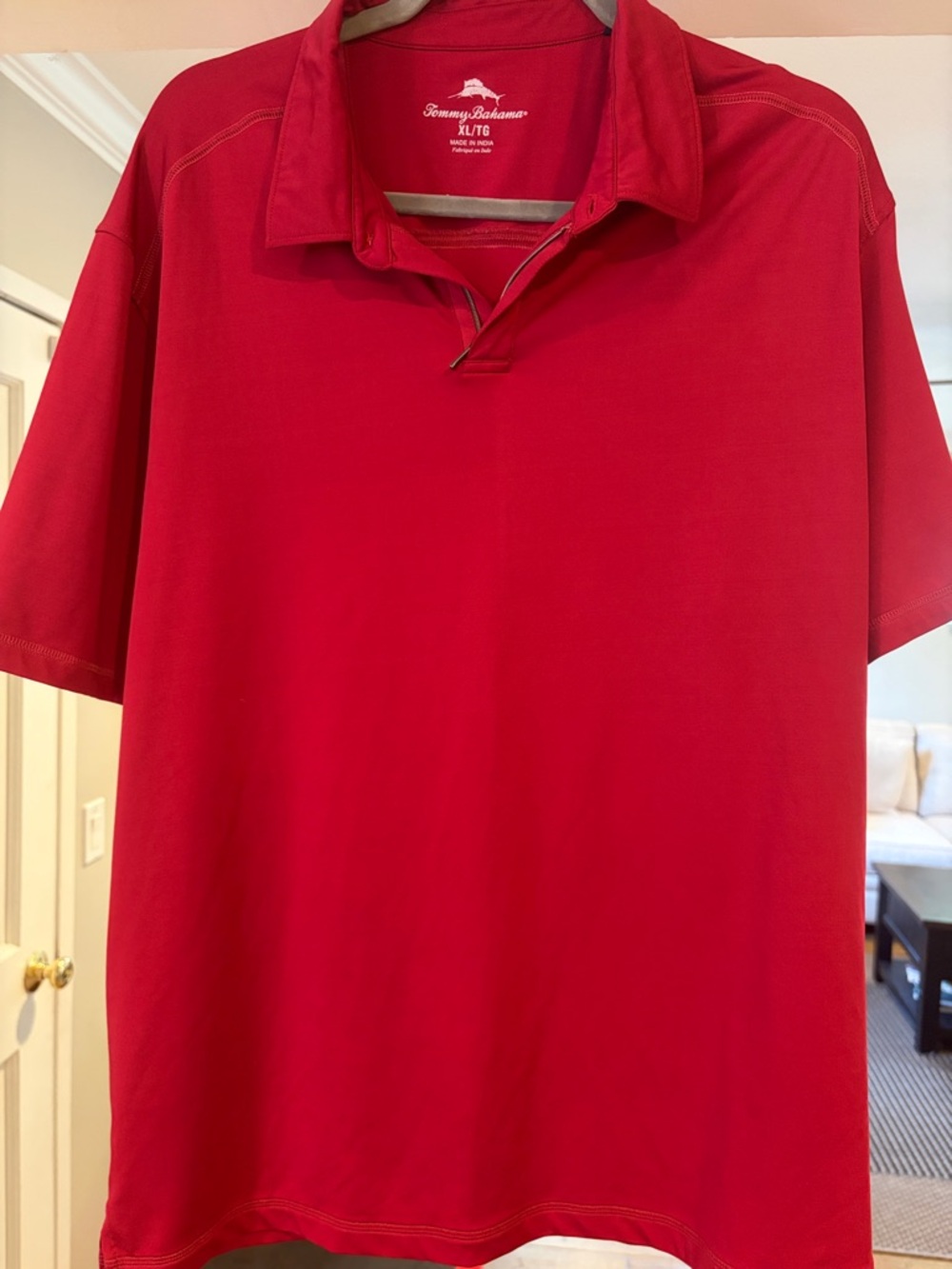 Tommy Bahama Red Short-Sleeve Polo